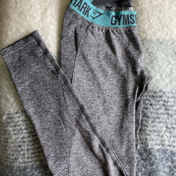 Gymshark Other - gymshark grey/teal flex leggings